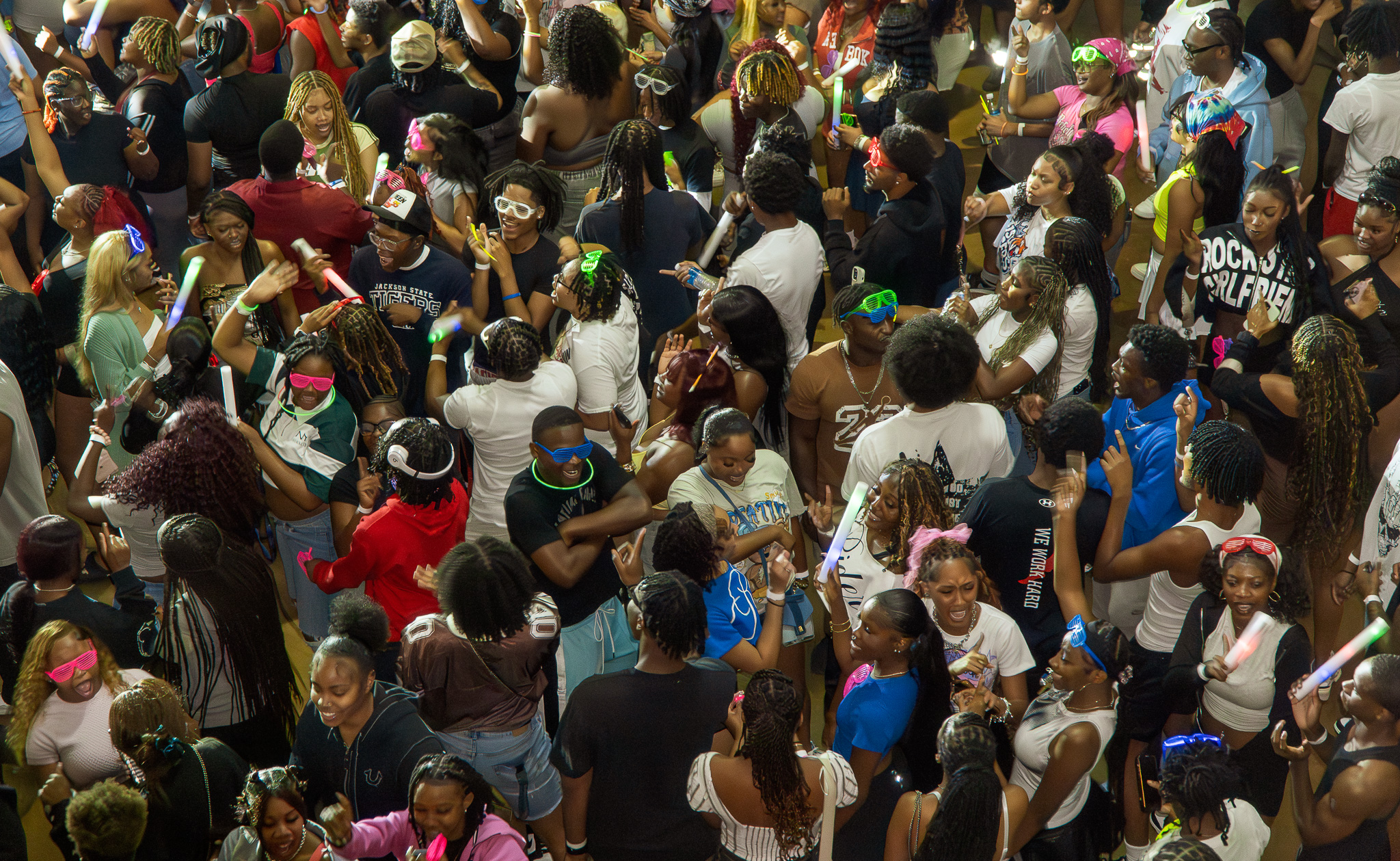 JSU students had the Student Center rocking during the Homecoming Thee Premiere Rave Party